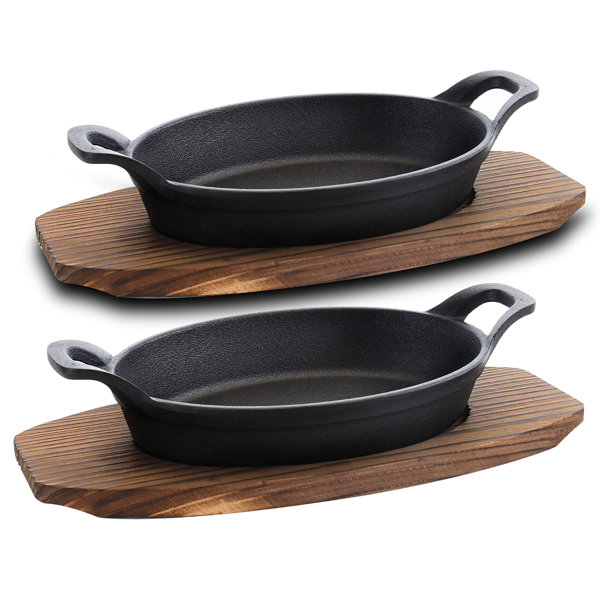 Bruntmor Cast Iron Non Stick 4 Piece Skillet Set & Reviews Wayfair